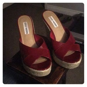 8.5 Steve Madden wedges NWOT